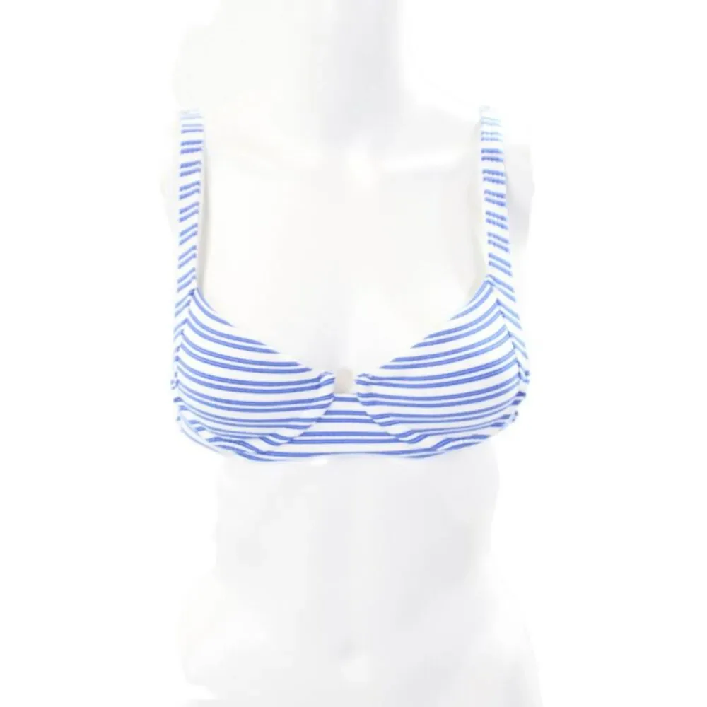 Vitamin A Women's Sardinia Striped Demi Bikini Top Blue Size XS